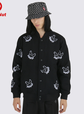 DEVIL NUT潮牌 恶魔 八脚鸡迷彩 棒球 男款 棉服 DNFC AFV