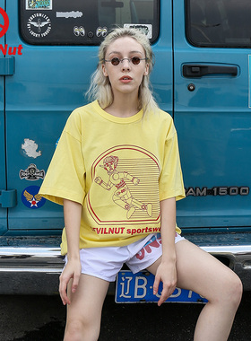 DEVIL NUT潮牌 恶魔 21夏季新款男女时尚印花短袖T恤 DN体育 STO