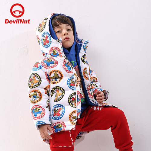 潮牌恶魔飞机羽绒服kidsant