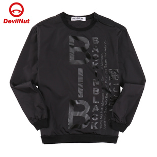 NUT潮牌 BIB 恶魔 流感外套宽松梭织圆领卫衣 SET 男女同款 DEVIL