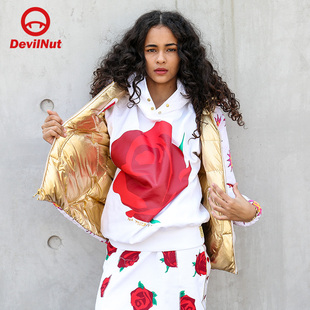 DNP 原子超两面可穿保暖保暖羽绒服 ANT NUT潮牌恶魔女款 DEVIL