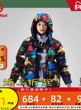 DEVIL NUT潮牌恶魔情侣无性别有帽保暖保暖短羽绒服 四大天王 ANT