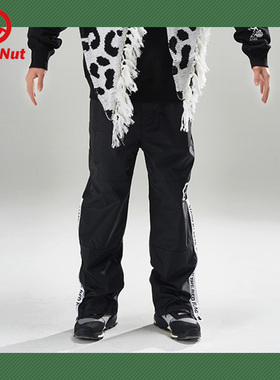 DEVIL NUT潮牌恶魔无性别情侣直筒宽松休闲运动百搭户外裤 AET