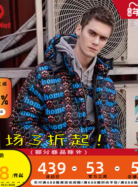 DEVIL NUT恶魔潮牌冬季无性别保暖保暖面包羽绒服 DN家居 AOL AET