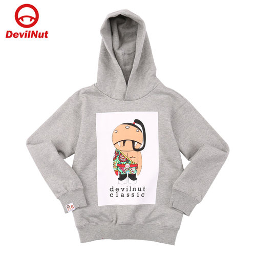 潮牌恶魔亲子有帽aetkids卫衣
