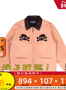 DEVIL NUT潮牌拉链长袖磨毛秋冬休闲夹克秋季外套百搭