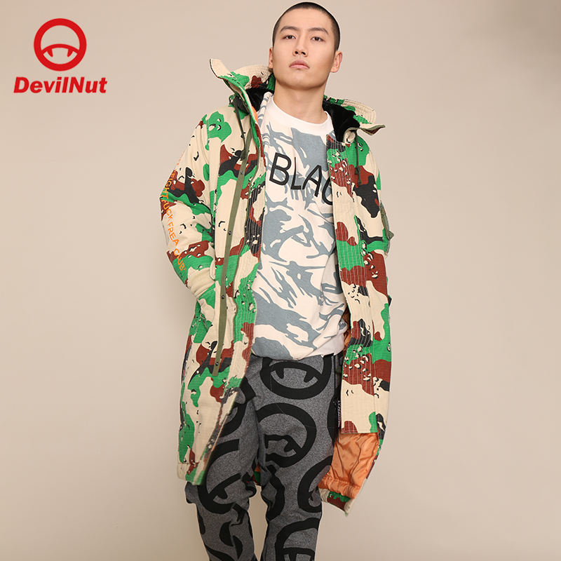 DEVILNUT棉服潮牌恶魔保暖加长