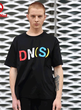 DEVIL NUT小恶魔 潮牌 DNS 夏新款男女ins黑色宽松短袖T恤 STY