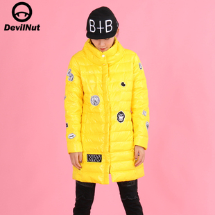 PARTY DEVIL 保暖保暖羽绒服 女式 ASX NUT潮牌恶魔流感立领总长款