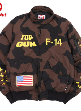 DEVIL NUT潮牌恶魔无性别保暖保暖撞色面包羽绒服立领夹克 ANT