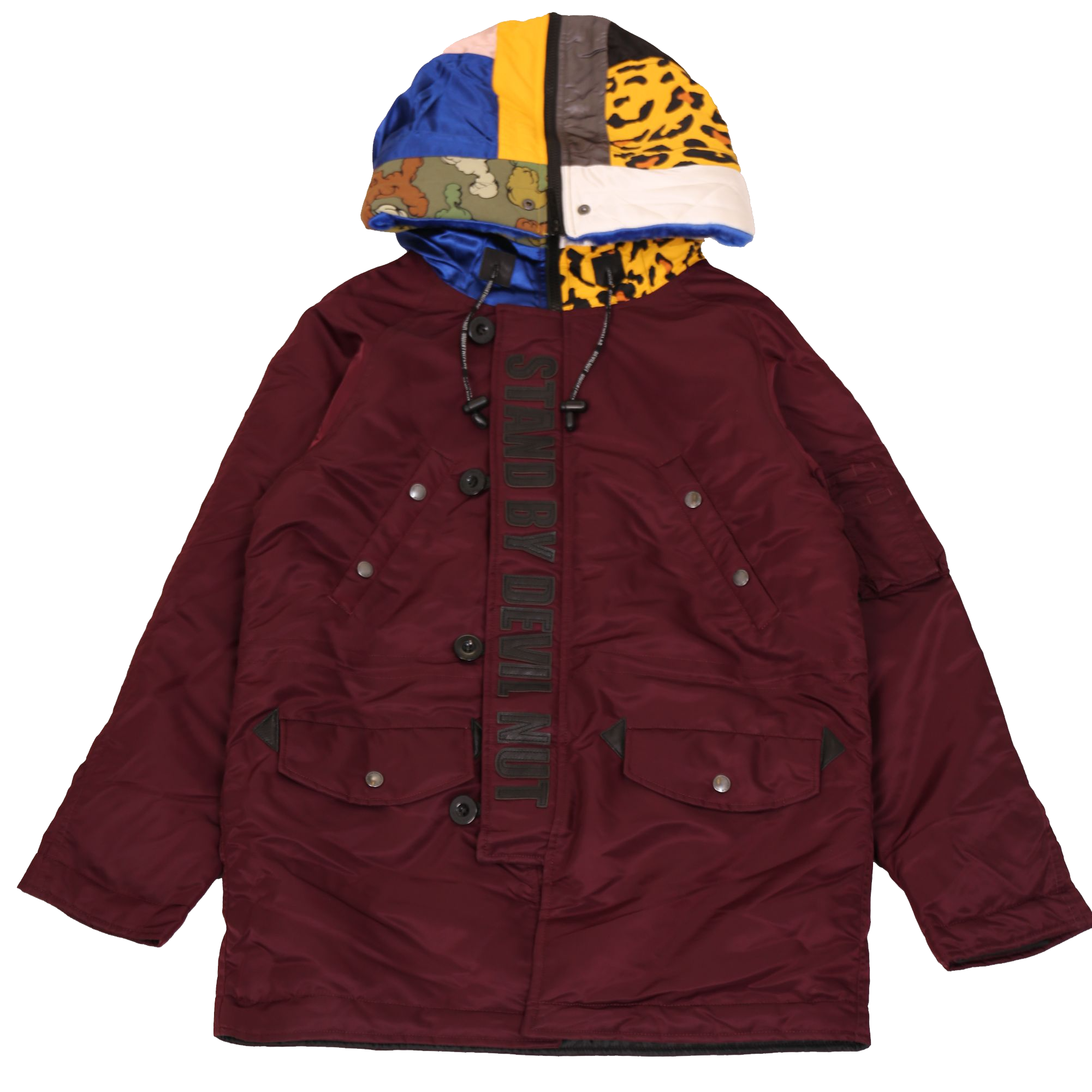 DEVILNUT潮牌连帽休闲棉服棉衣