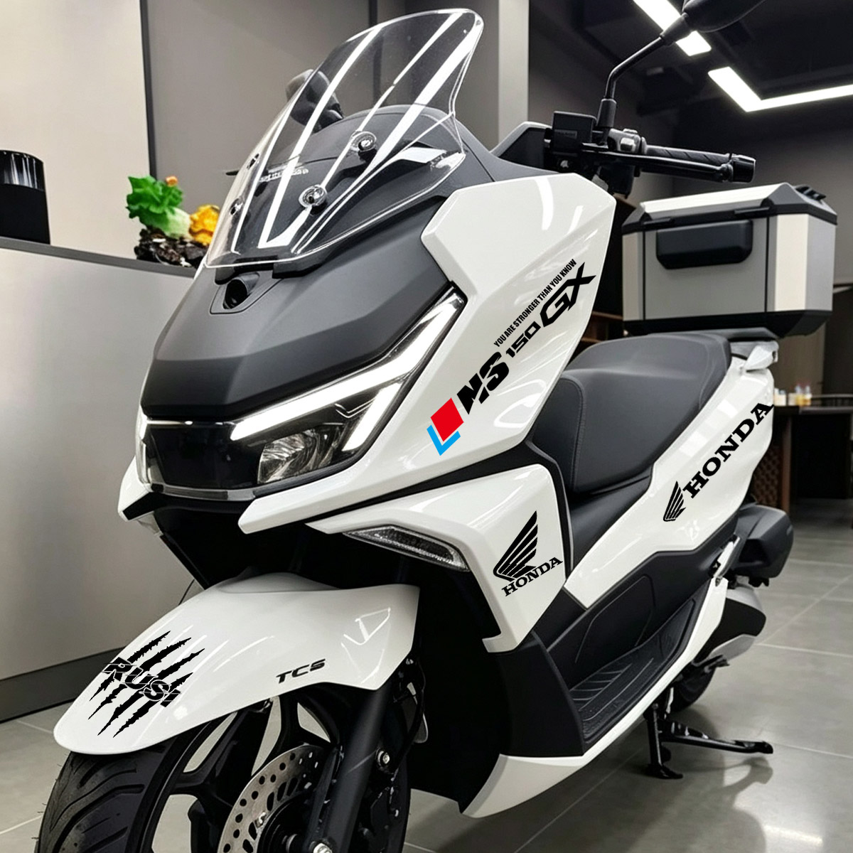 适用本田NS150GX车头拉花防水贴