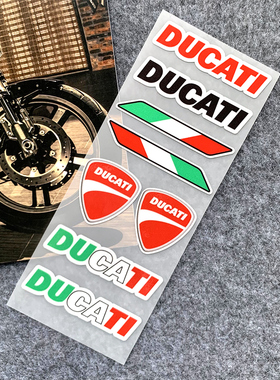 适用 杜卡迪PanigaleV4 Monster821 V4摩托车贴纸头盔贴改装车贴