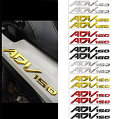 适用本田ADV160 150摩托车3D立体车标贴改装 配件风挡边箱贴纸拉花