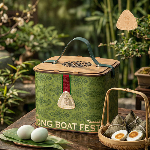 端午节高端手提粽子咸鸭蛋包装盒