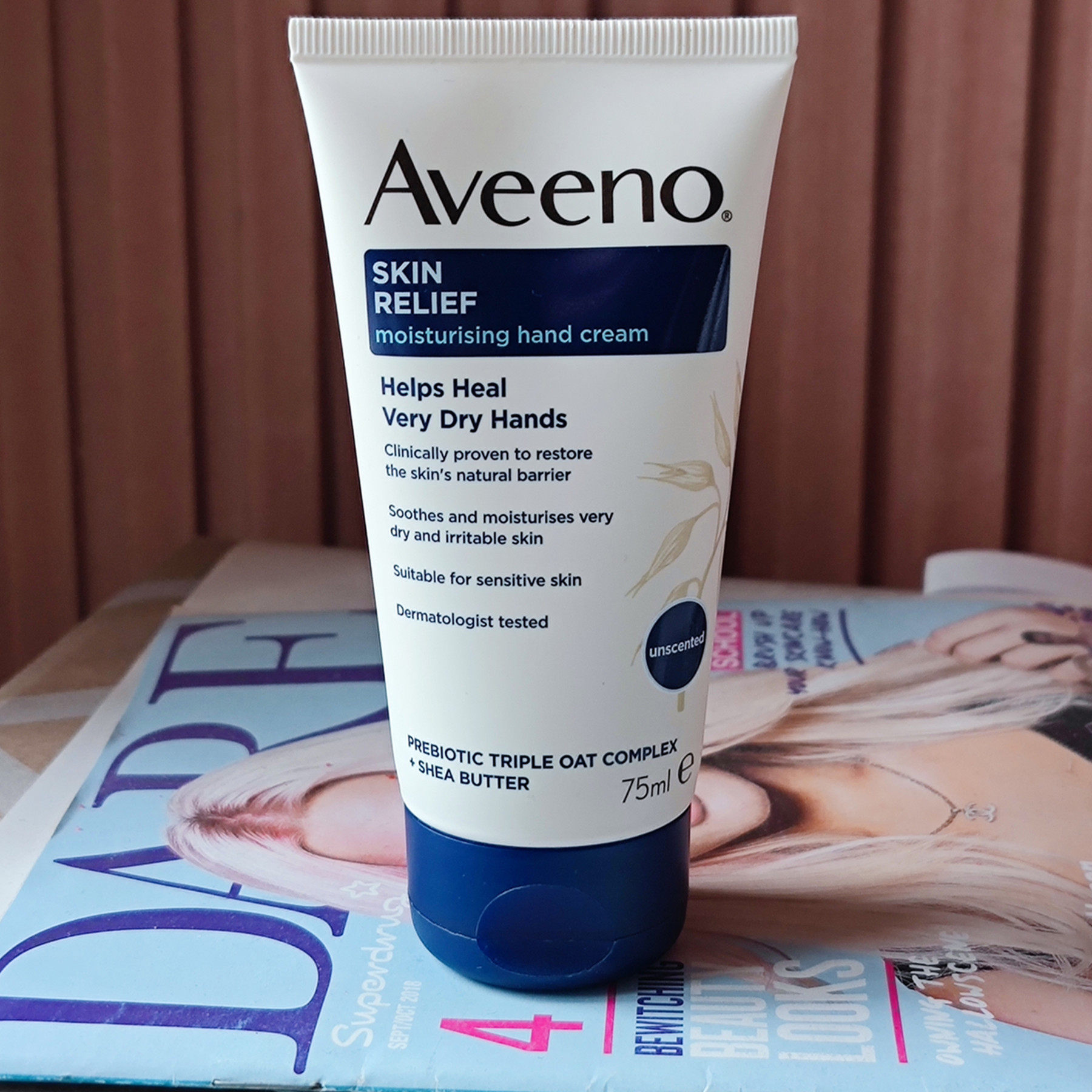 现货英国aveeno艾维诺护手霜天然燕麦舒缓保湿无香滋润极干敏感手