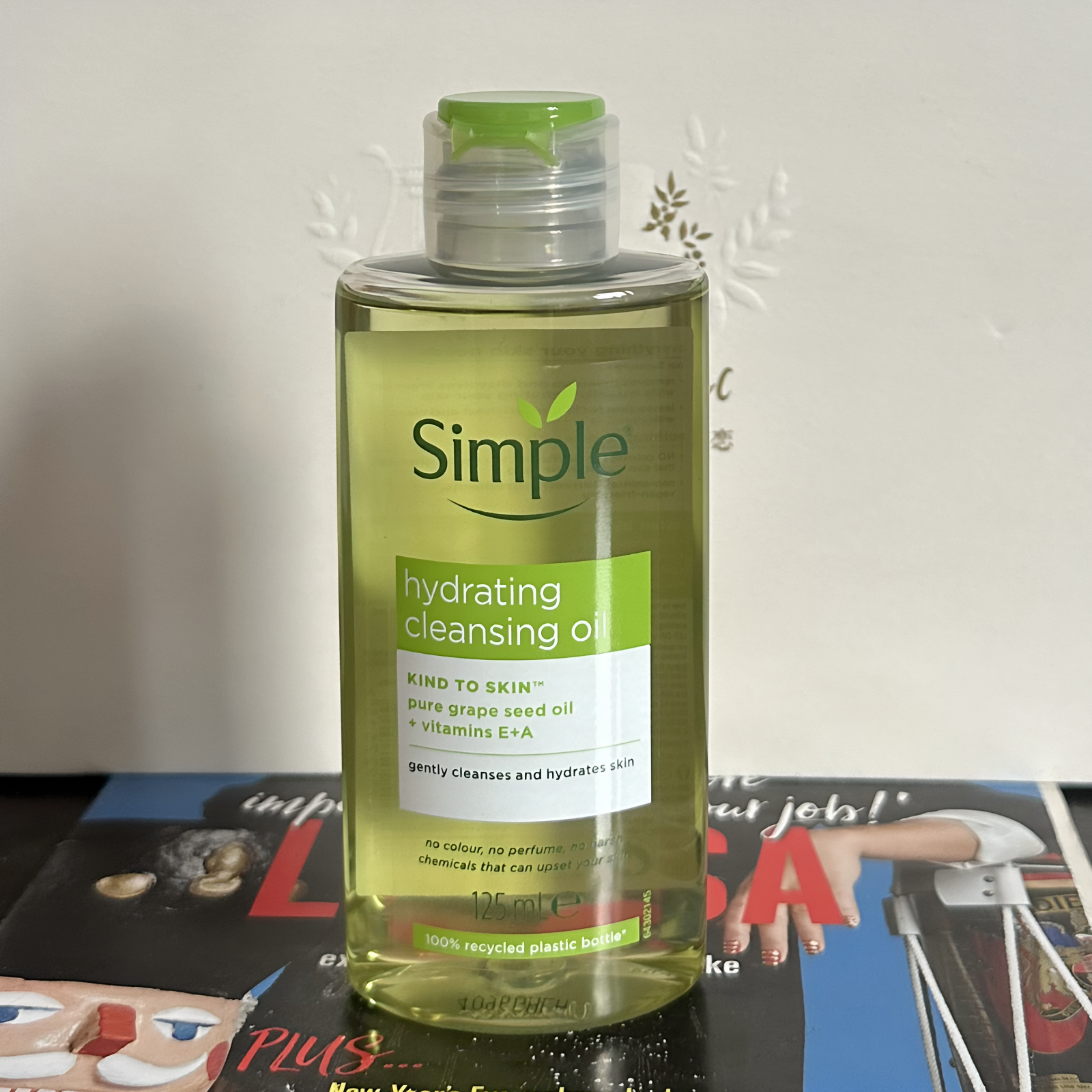 现货英国simple清妍卸妆油125毫升敏感肌温和卸妆乳化快小只便携