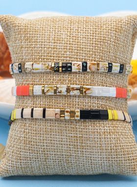 手链ins欧美风个性御幸tila串珠手链女简约叠戴高级感手串闺蜜款