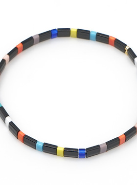 欧美个性潮流时尚新款编织TILA米珠手链饰品情侣弹力手串学生闺蜜