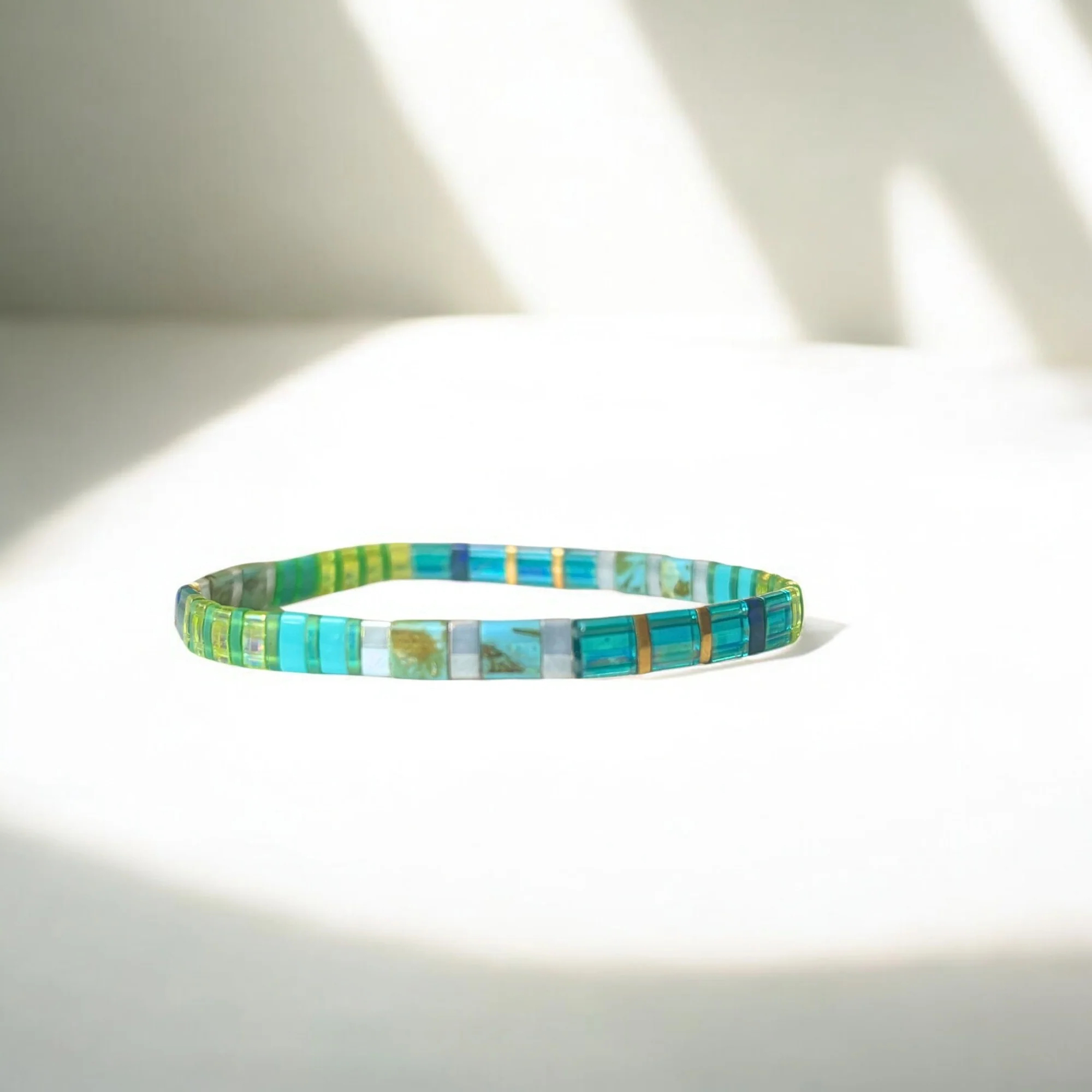 MLGM新款绿色系小众设计波西米亚风tila手链轻奢高级个性小手串女