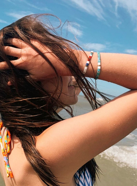 日本串珠极细波西米亚风小手链