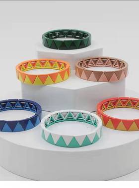 搪瓷合金烤漆手链女波西米亚风