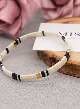 简约时尚西米亚小手链情侣串珠女