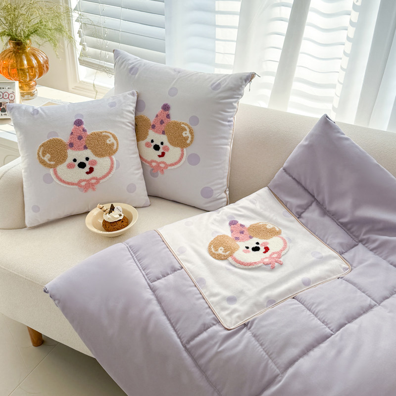 汽车上抱枕被子两用二合一多功能办公沙发午睡毯子靠枕头被空调被