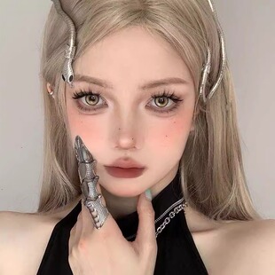 赛博朋克蛇系美女长蛇发饰欧美个性秀场蛇形头饰品可多变发箍项链