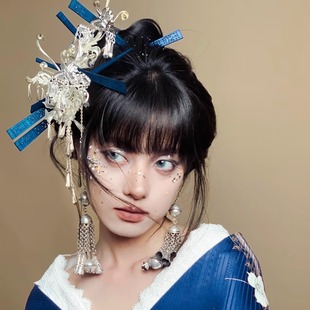 少数民族发饰汉服短流苏发簪苗族头饰苗银发簪侗族发梳古风妆造