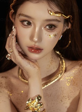 2025美杜莎鎏金灵蛇头饰蛇形项链