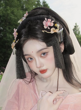 小唯同款汉服妆造古风战国袍发饰