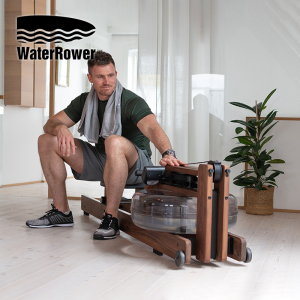 WaterRower进口家用室内智能实木水阻划船机健身器材经典胡桃木款
