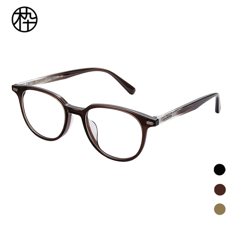 木九十专柜正品MJ101FK062板材圆框时尚眼镜架男女潮流港风镜架