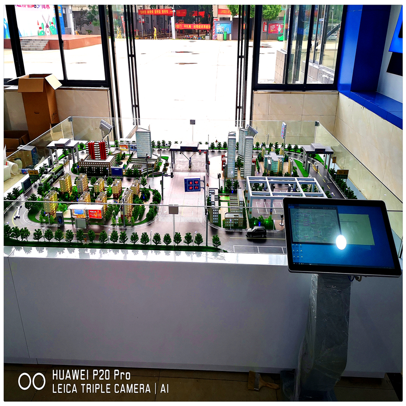 智能交通沙盘无人驾驶道路协同智慧停车场农业物联网温室大棚模型