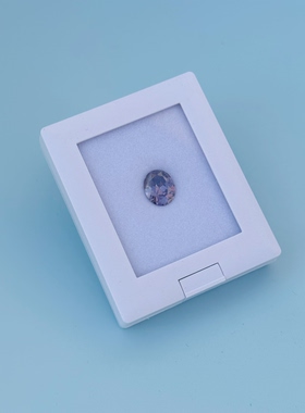 裸石盒翻盖宝石盒收纳盒彩宝盒钻石珠宝盒界面宝石盒带支架展示盒