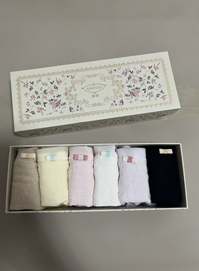 秘语62019蔓藤之吻浮雕柔软莫代尔女士内裤六条装中腰平角内裤