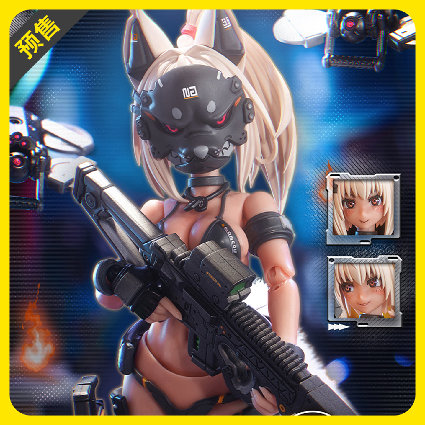 【定金】蜗之壳 RA-04 狐火战姬 泳装 1/12人偶手办摆件