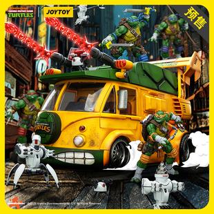 【定金】JOYTOY暗源 忍者神龟 乌龟车 撞钉罗尼 1/18可动人偶手办