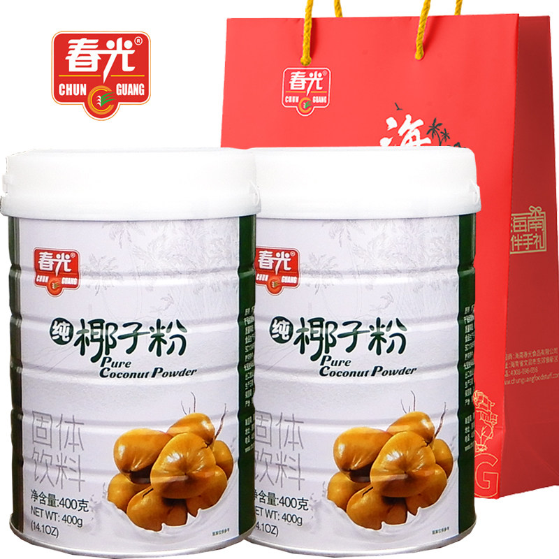 海南特产正宗春光纯椰子粉400gX2罐冲泡饮品椰奶椰汁粉早餐,咖啡/麦片/冲饮,天然粉粉食品,淘宝优惠券,粉丝福利购,淘宝优惠卷
