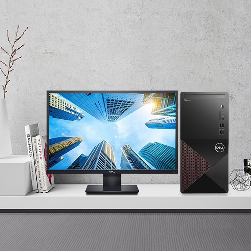 Dell Dell desktop computer full set of achievements 3681 3881 i3 i5 Home office high-quality independent display chicken game design with the official original brand of the whole machine mini host Small