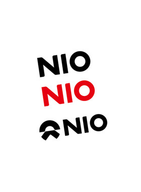 适用于蔚来电动汽车卡钳改色车贴纸NIO商标logo卡钳贴花贴纸 7540