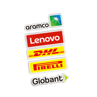适用于F1方程式赛车联想格洛班特沙特阿美赞助商LOGO汽车贴纸7564