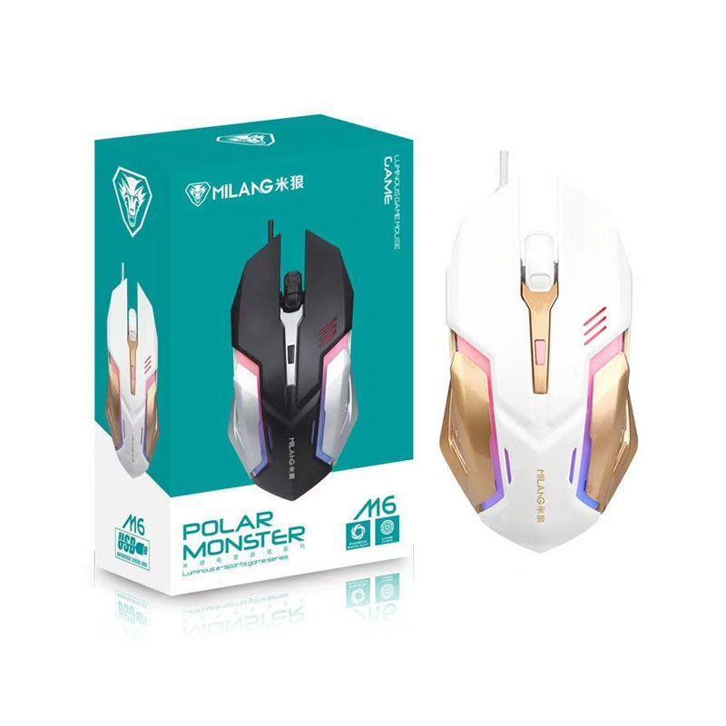 米狼USB全新CFLOL发光有线鼠标