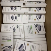 USB3.0 Type VGA HDMI PD快充分线器电脑扩展器多口 C四合一转4K