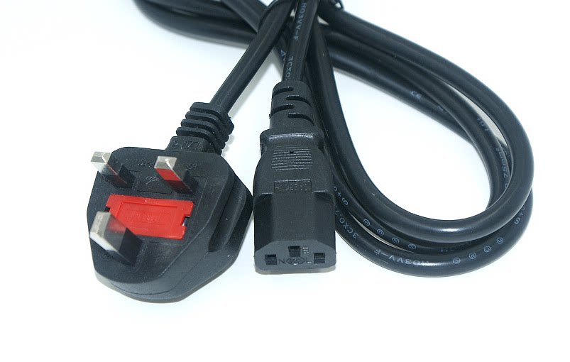 特价英标电源线台式英规电源线 品字尾电源线1.5米英式电源线铜芯