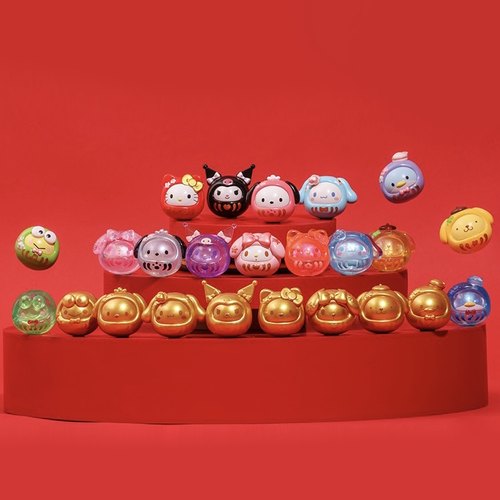 TOPTOY三丽鸥mini达摩盲袋摆件