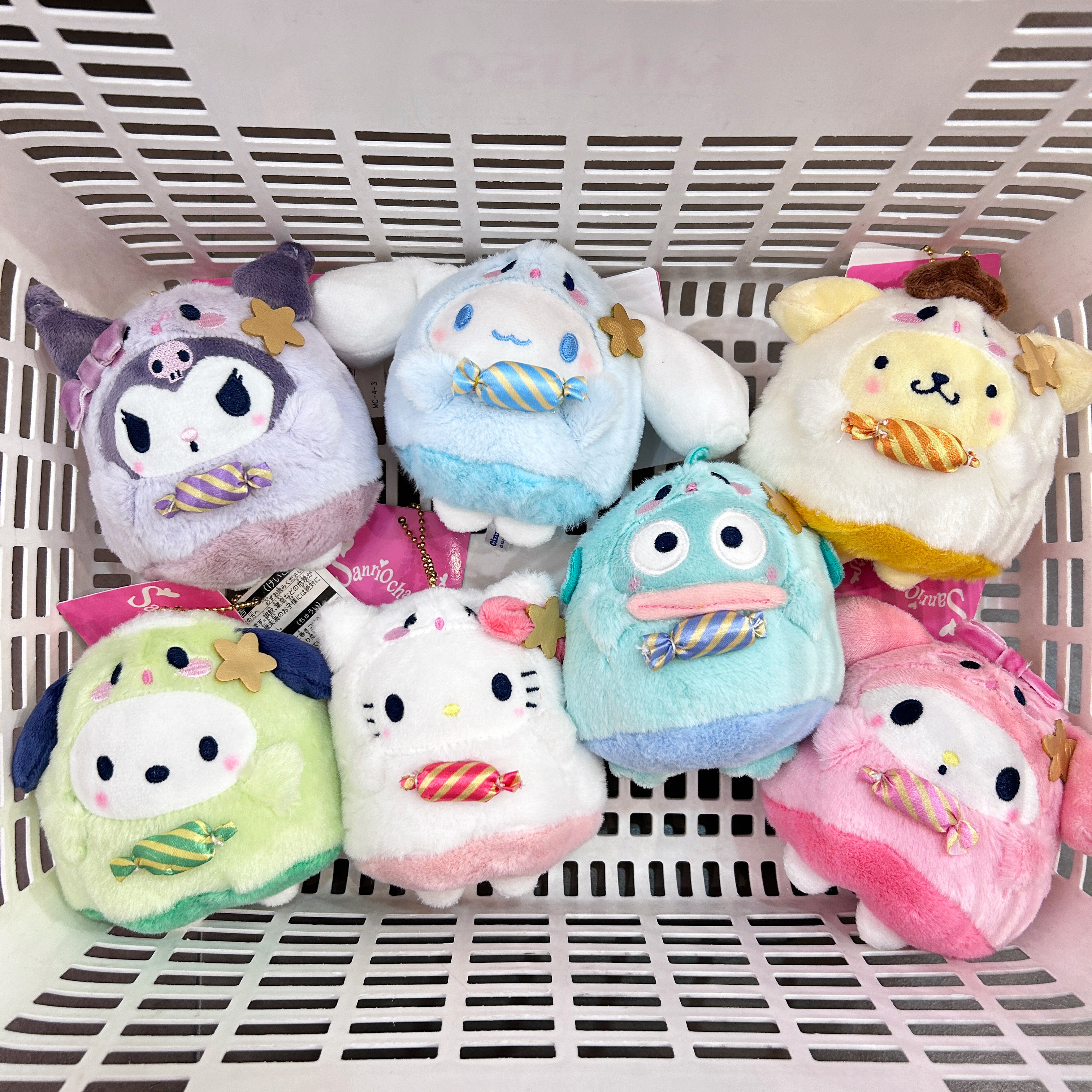 三丽鸥幽灵糖果礼物凯蒂猫玉桂狗库洛米可爱毛绒公仔包挂件包配饰