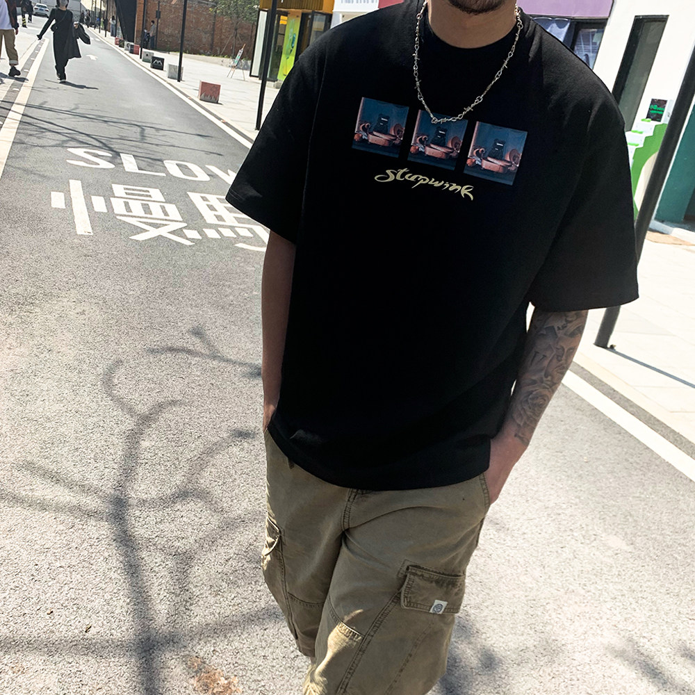 夏装新款嘻哈街舞打底衫BBOY街头小领口宽松短袖T恤 hiphop男女装在类目 男装, T恤中 - 来自Buy2taobao.com提供专业的淘宝代购服务