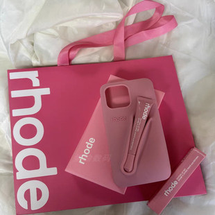 Lip rhod海莉同款 17pro网红insHailey 创意硅胶15软 Case彩防摔17 收纳唇彩唇釉适用苹果14手机壳16ProMax新款